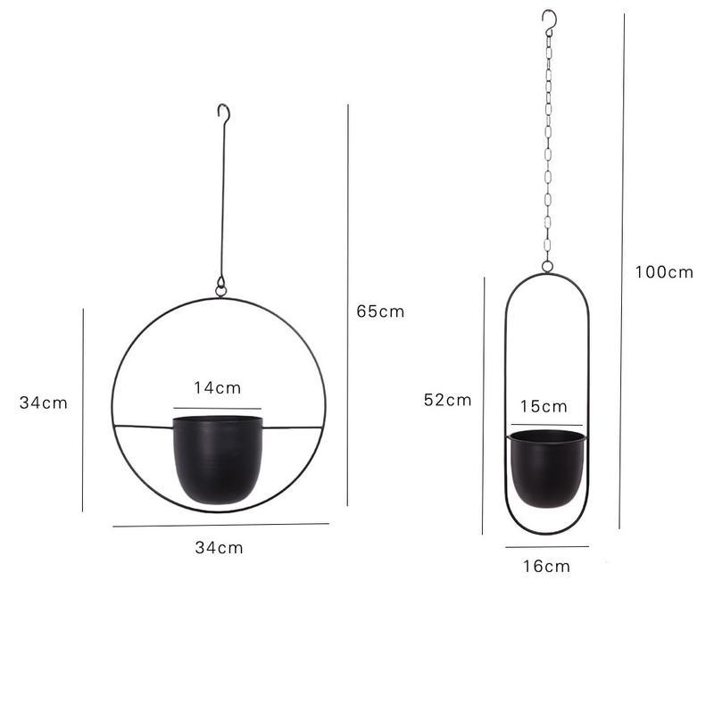 Modern Hanging Vase Holder My Wall Clock