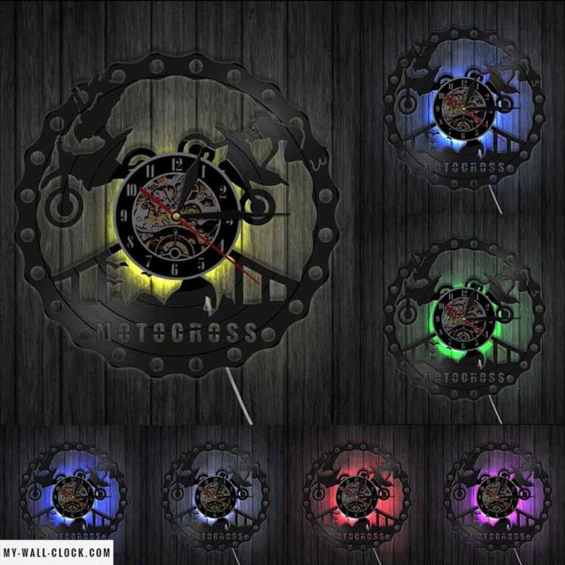 Motocross Vinyl Clock My Wall Clock