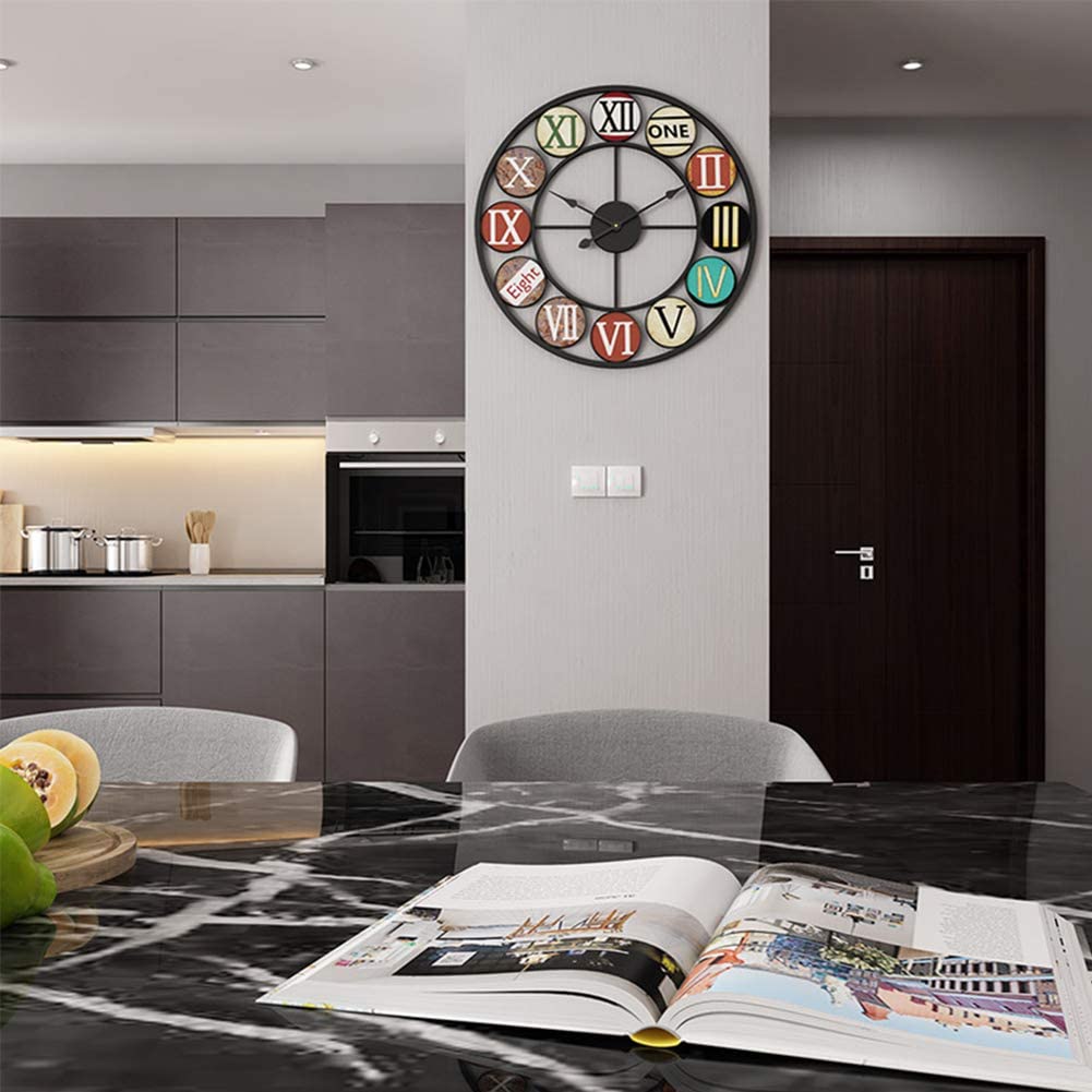 Multicolor Industrial Clock My Wall Clock