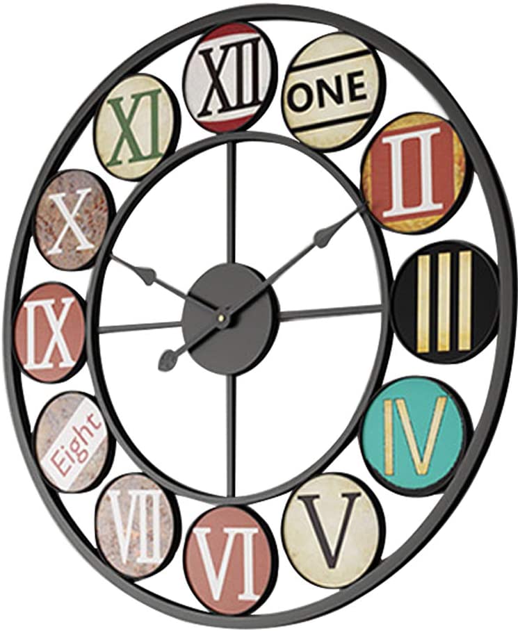 Multicolor Industrial Clock My Wall Clock