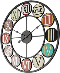 Multicolor Industrial Clock My Wall Clock