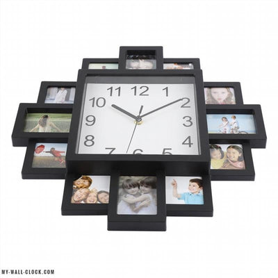 Multicoloured photo frame clock My Wall Clock