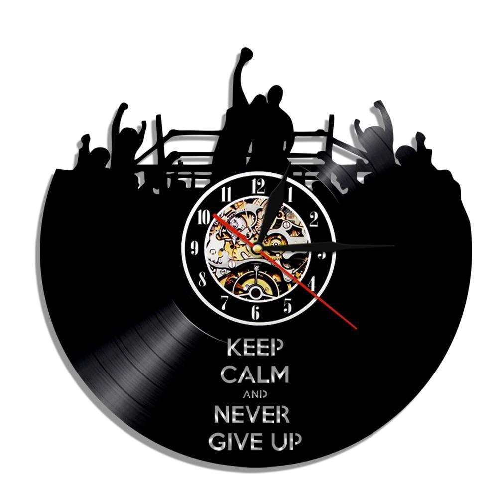Never Give Up LED Clock My Wall Clock