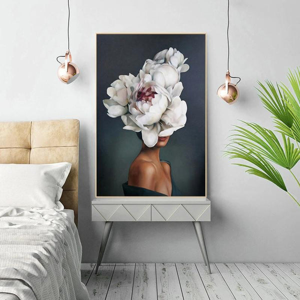 Nordic Painting Women | My Wall Clock