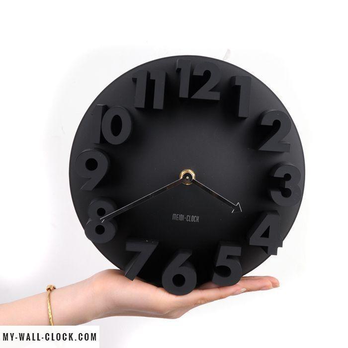 Original 3D Black Clock My Wall Clock