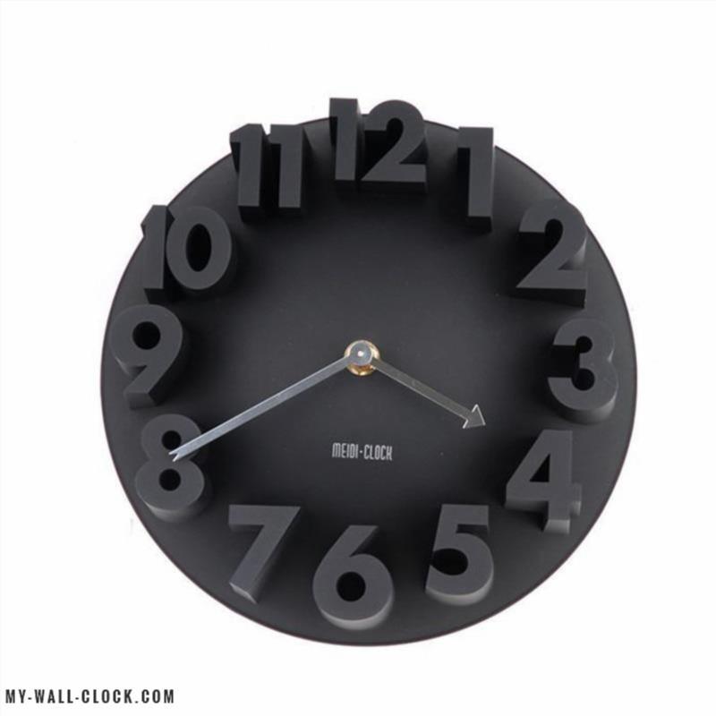 Original 3D Black Clock My Wall Clock