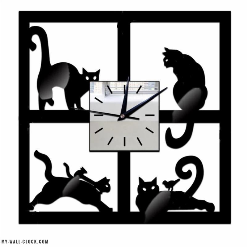 Original Clock Black Cats My Wall Clock