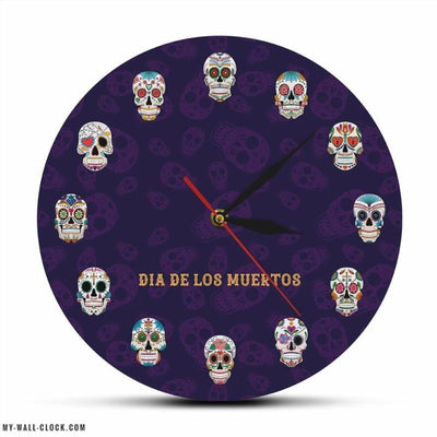 Original Clock Dia De Los Muertos My Wall Clock