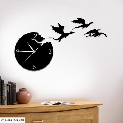 Original Clock Flying Dragons My Wall Clock