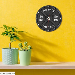 Original Clock No Pain No Gain My Wall Clock