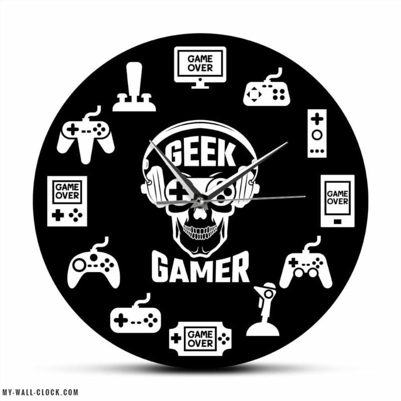 Original Clock Skull Gamer My Wall Clock