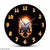 Original Clock Skull on Fire My Wall Clock