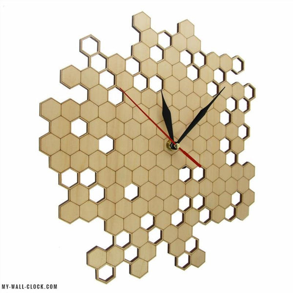 Honey Combs Clock,honey Combs Wall Decor,geometric Clock,honey