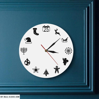 Original It's Christmas Clock My Wall Clock