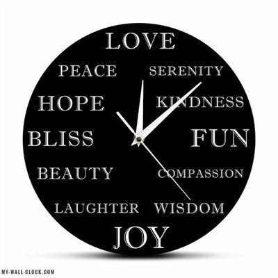 Original Positive Attitude Clock My Wall Clock