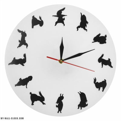 Original Yoga Rabbit Clock My Wall Clock