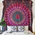 Pink and Purple Mandala Tapestry My Wall Clock