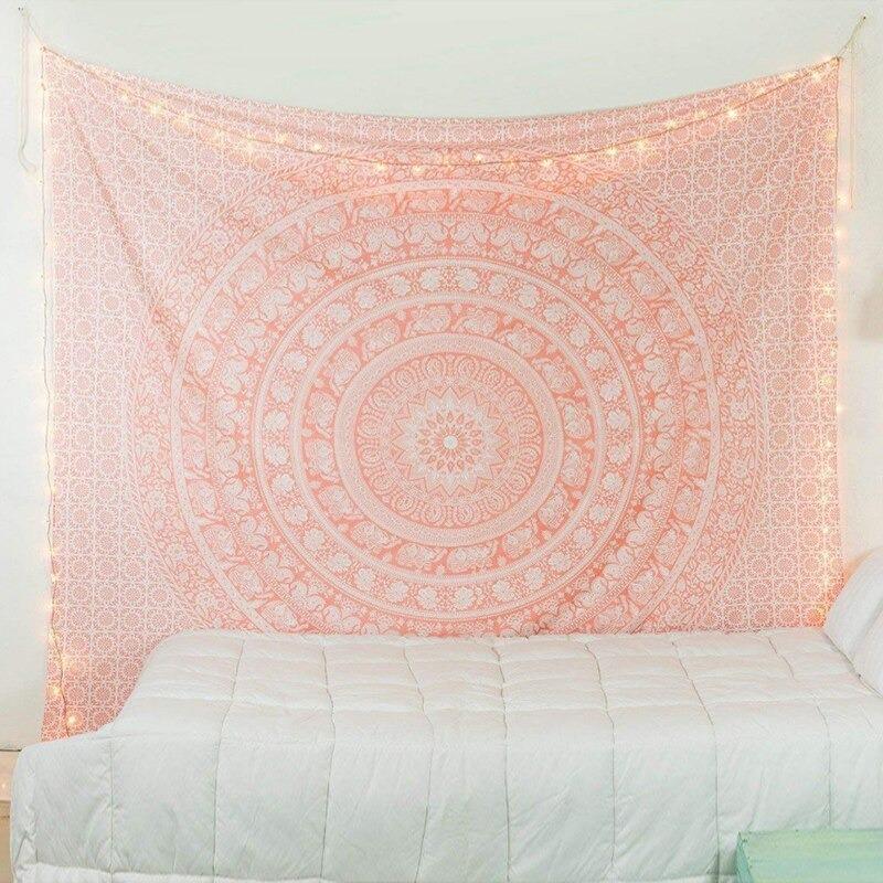 Light pink mandala discount tapestry