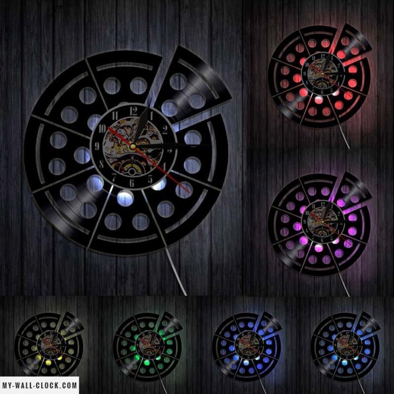 Pizza Vinyl Clock My Wall Clock