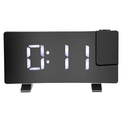 RADIO ALARM CLOCK PROJECTOR BLACK My Wall Clock