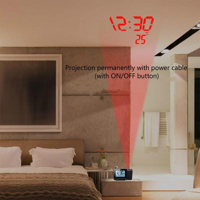 Projector Alarm Clock <br></br> Easy Travel My Wall Clock