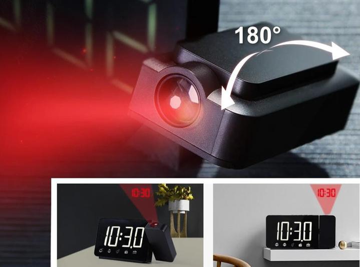 Radio Alarm Clock Ceiling Projection My Wall Clock