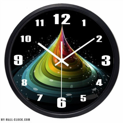 Rainbow Drop Design Clock My Wall Clock