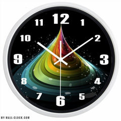 Rainbow Drop Design Clock My Wall Clock