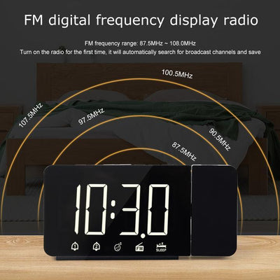 Red Projection Alarm Clock My Wall Clock