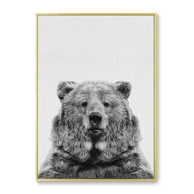 Scandinavian Animal Art Prints for Wall My Wall Clock