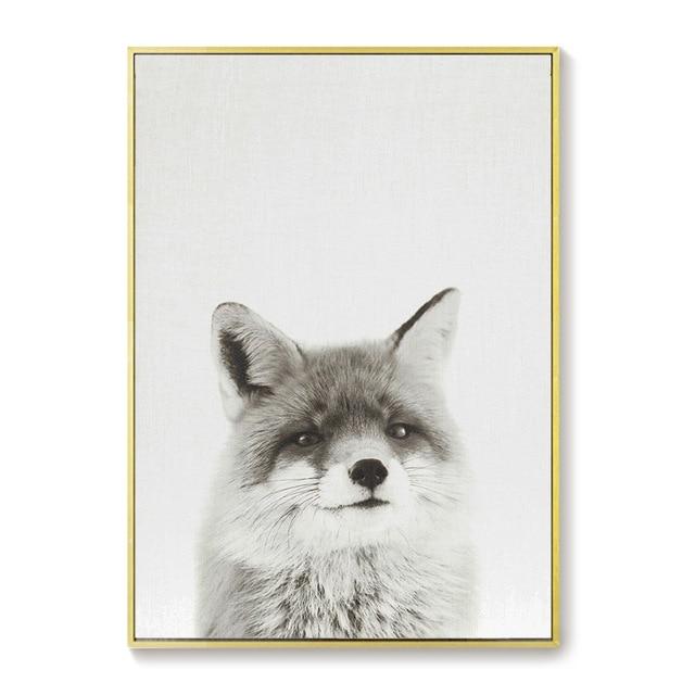 Scandinavian Animal Art Prints for Wall My Wall Clock