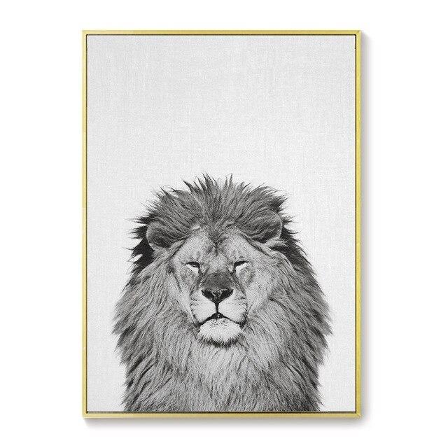 Scandinavian Animal Art Prints for Wall My Wall Clock