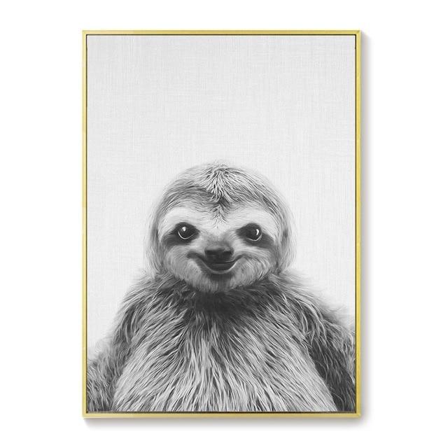 Scandinavian Animal Art Prints for Wall My Wall Clock