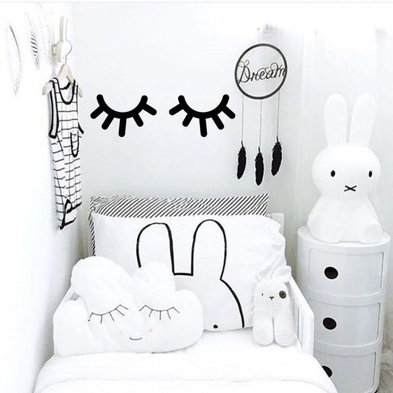 Scandinavian Eyelash Decor Wall My Wall Clock