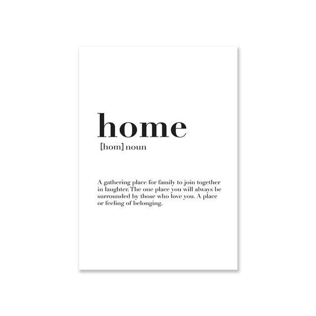 Scandinavian Family Art My Wall Clock