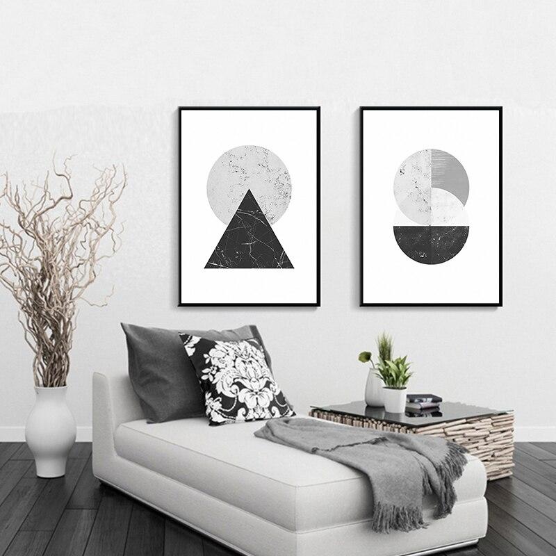 Scandinavian Geometric Wall Art My Wall Clock