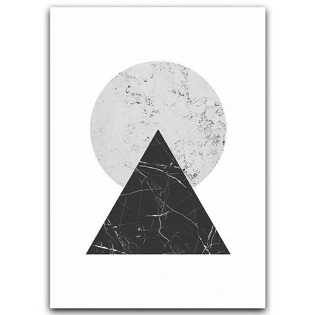 Scandinavian Geometric Wall Art My Wall Clock