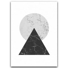 Scandinavian Geometric Wall Art My Wall Clock