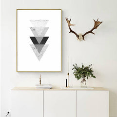 Scandinavian Geometric Wall Art My Wall Clock