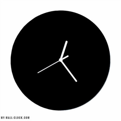 Silent black modern clock My Wall Clock