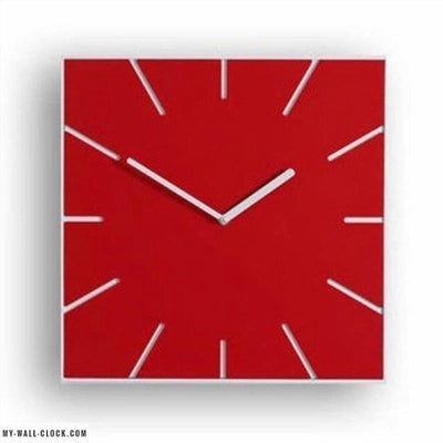 Square coloured modern clock My Wall Clock
