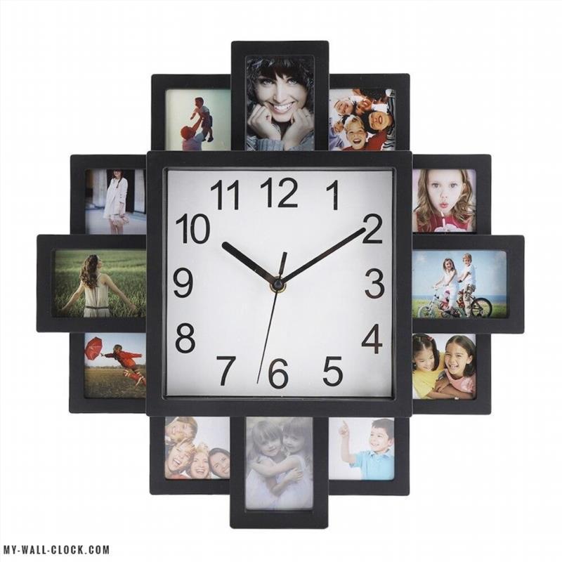 Square photo frame clock My Wall Clock