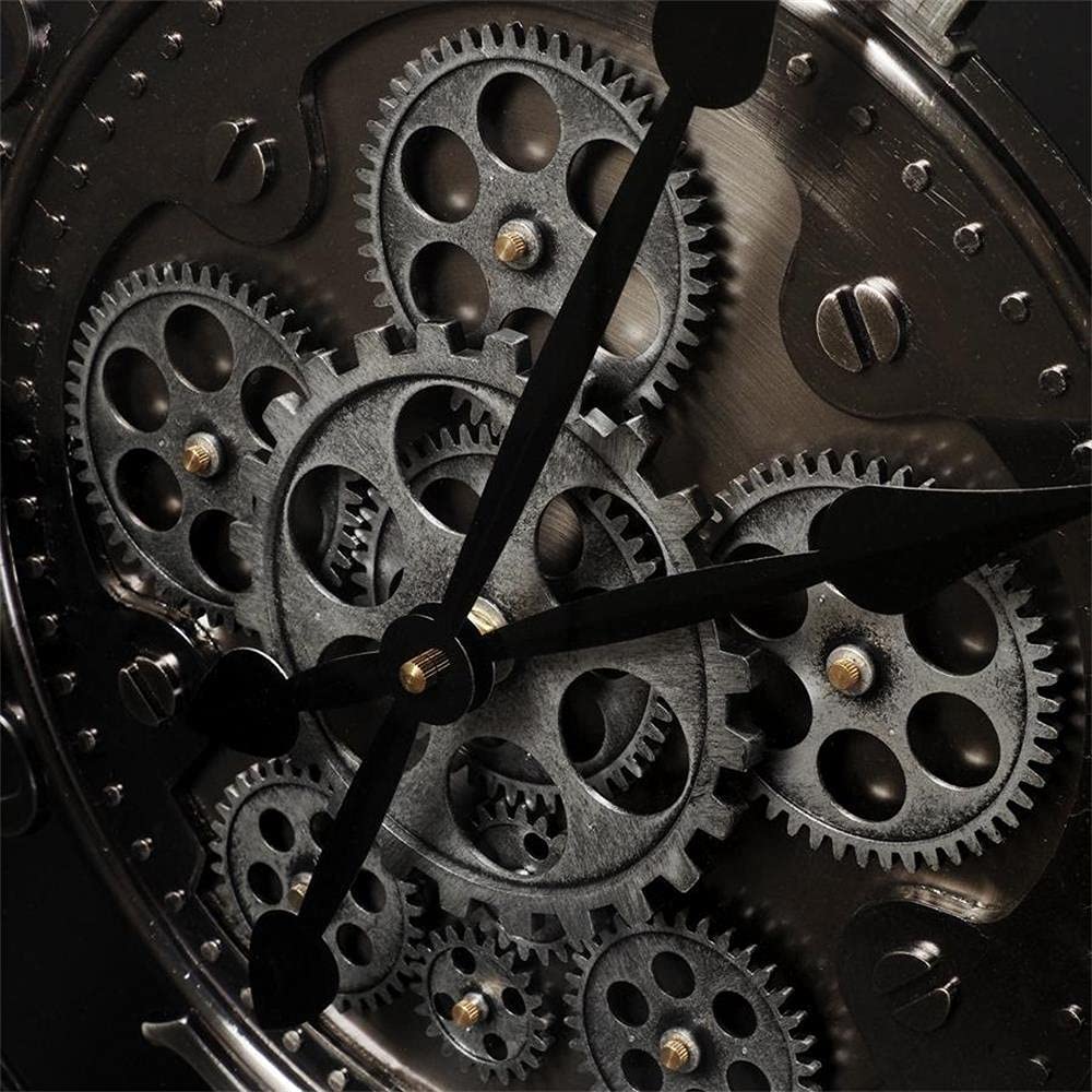 Steampunk Clock Moving Gears
