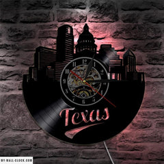 Texas Vinyl Clock My Wall Clock