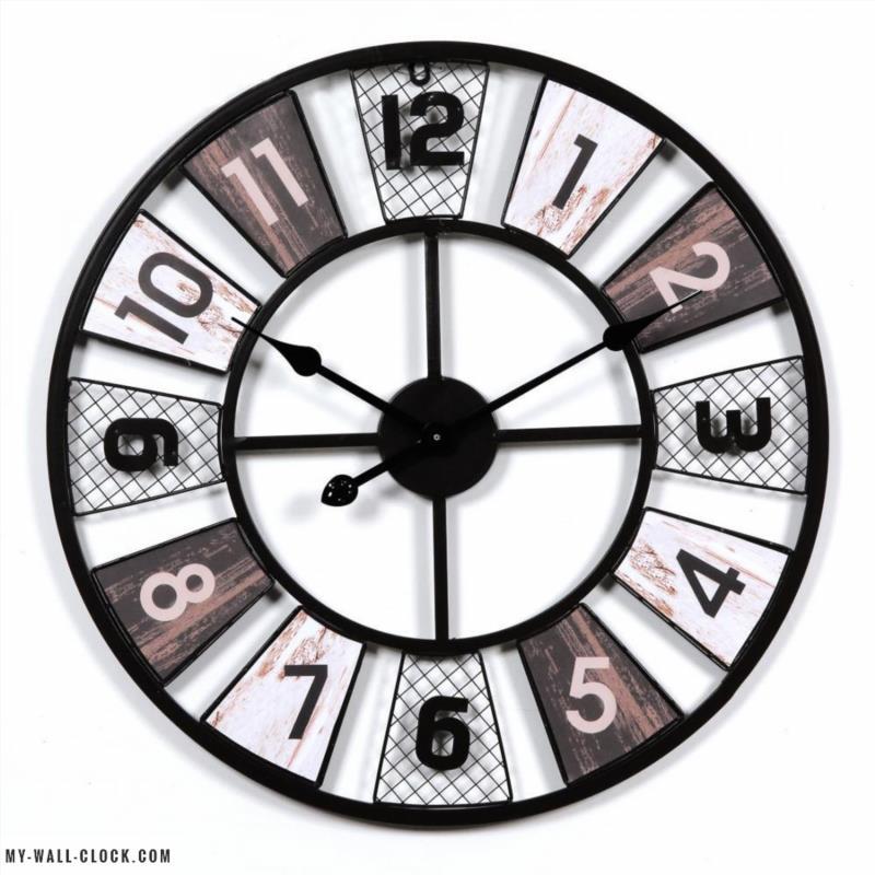 Tricolor Metal Clock My Wall Clock