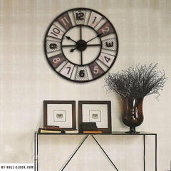 Tricolor Metal Clock My Wall Clock