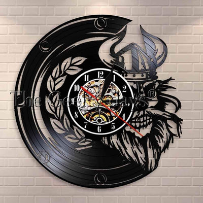 Viking Skull LED Clock My Wall Clock