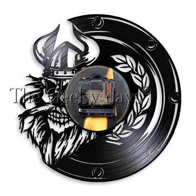 Viking Skull LED Clock My Wall Clock