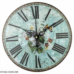 Vintage Blue Travel Clock My Wall Clock