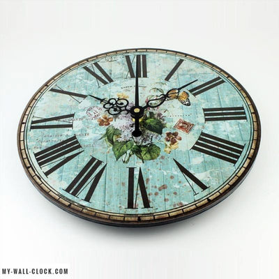 Vintage Blue Travel Clock My Wall Clock